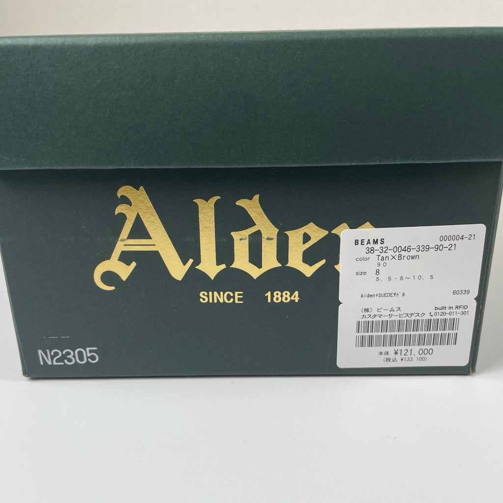 Alden × BEAMS PLUS オールデン ビームスプラス / コラボSADDLE SUEDE N2305 箱・布袋付 参考定価：121,000+tax SIZE：8
