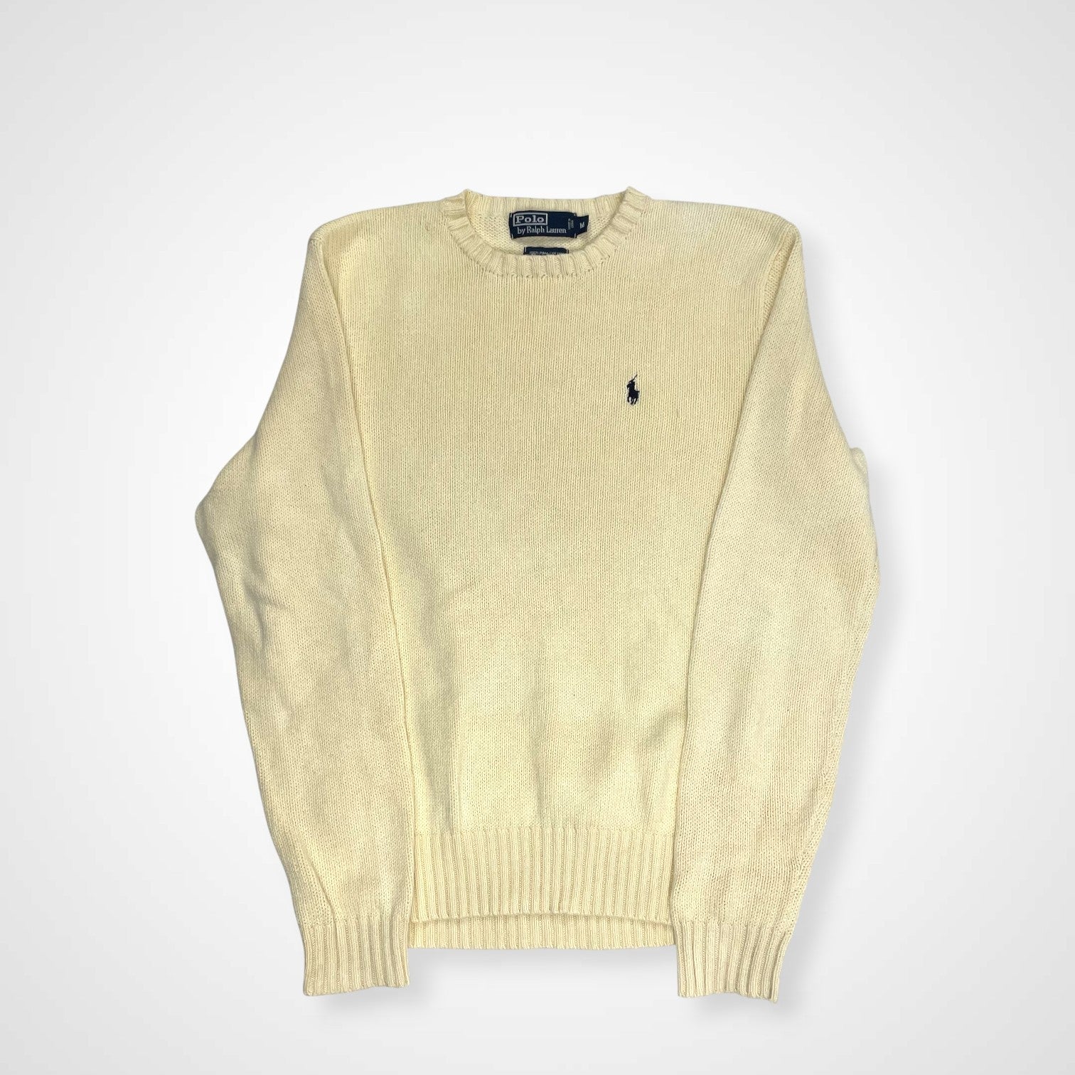 Polo by Ralph Lauren ポロバイラルフローレン / ピマコットン ヴィンテージニット ポニー刺繍 SIZE：M
