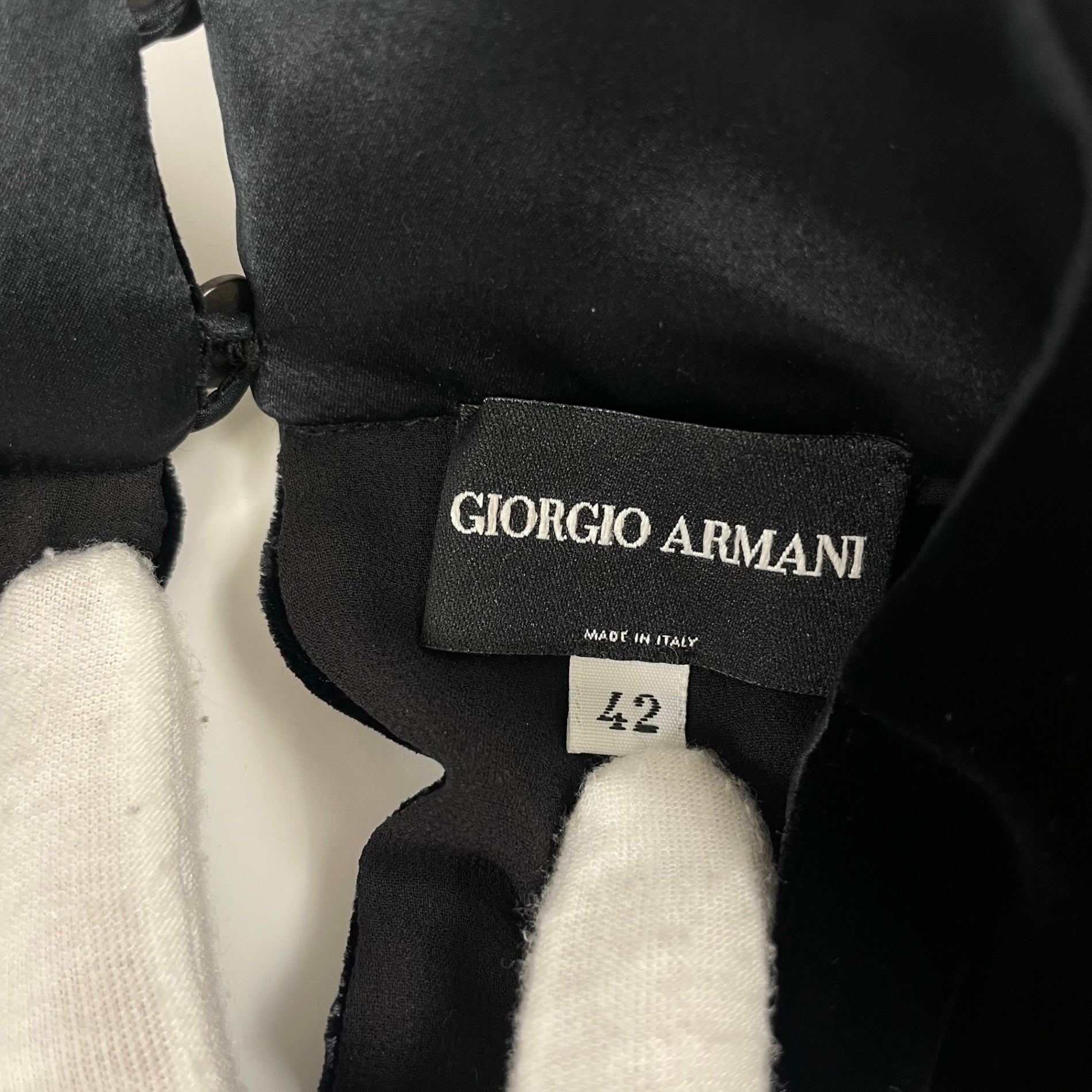 GIORGIO ARMANI / ベロアリュネビルブラウス 参考定価：350,000程度 SIZE:42