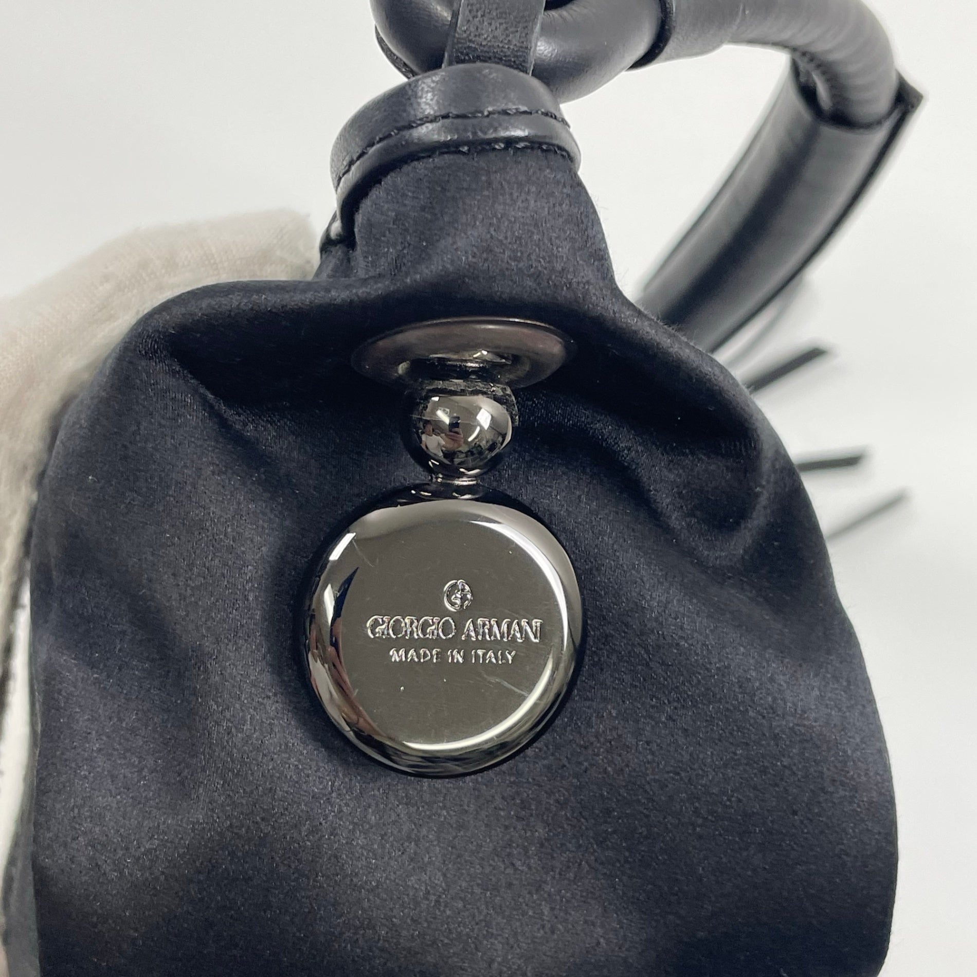GIORGIO ARMANI / レザーハンドル ミニバッグ LIMITED EDITION 参考定価：180,000程度