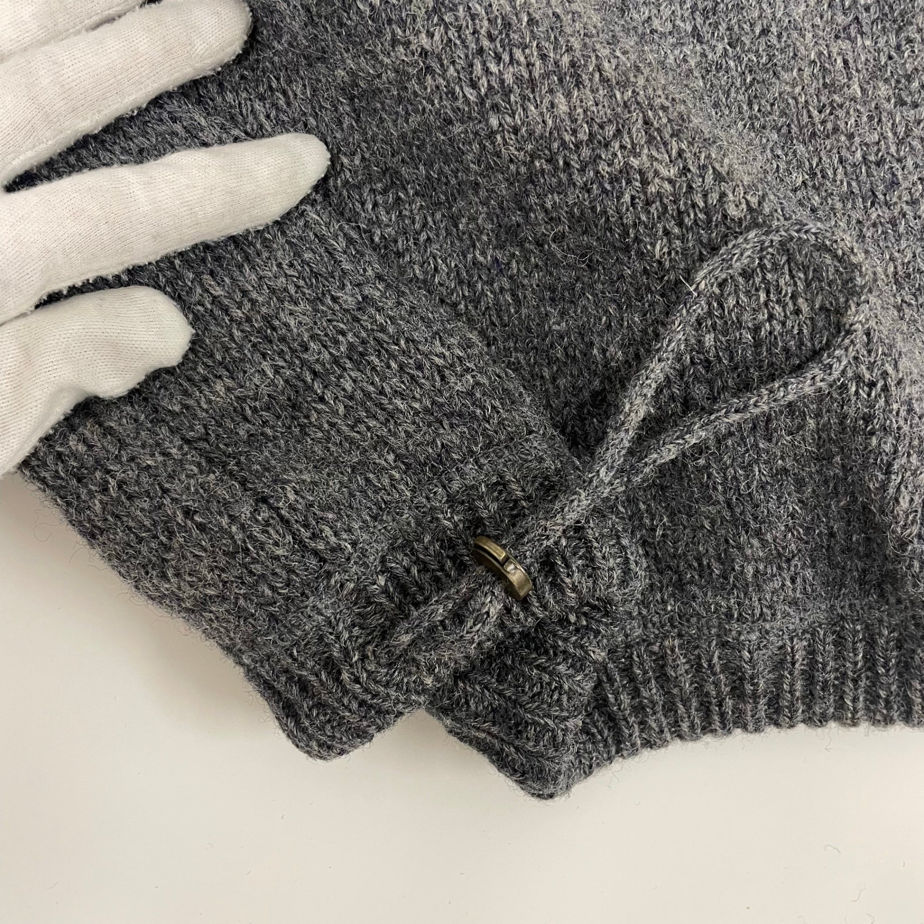 L.L. Bean / 90sフリース切替ハーフジップニット SIZE：XL