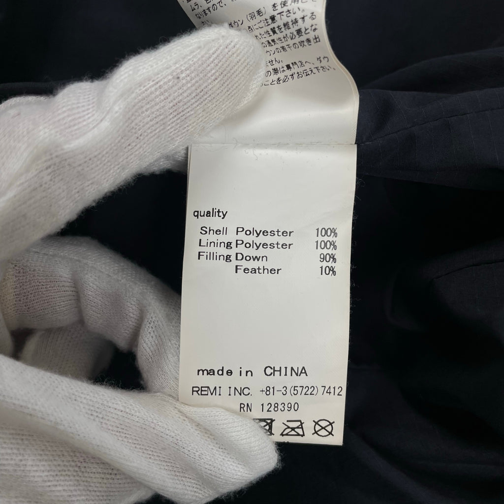 REMI RELIEF レミ レリーフ / ハーフスリーブダウン WRAP DOWN ネイビー 参考定価27,000+tax SIZE:S