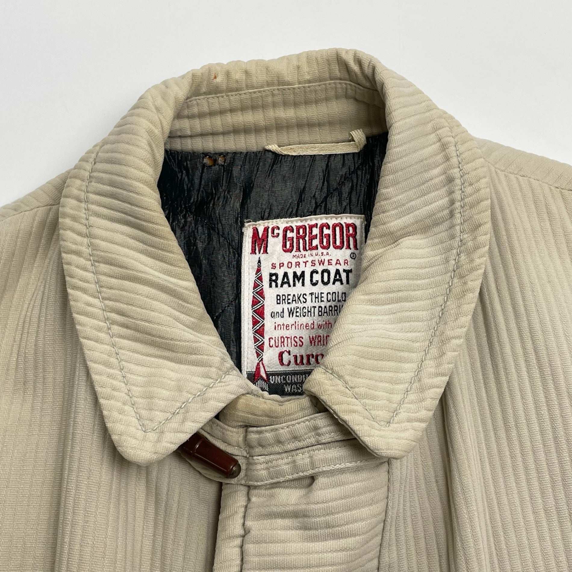 VINTAGE McGREGOR マクレガー / 5-60's RAM COAT カーコート ダッフルタイプ CONNMARジップ SIZE：42(L程度)