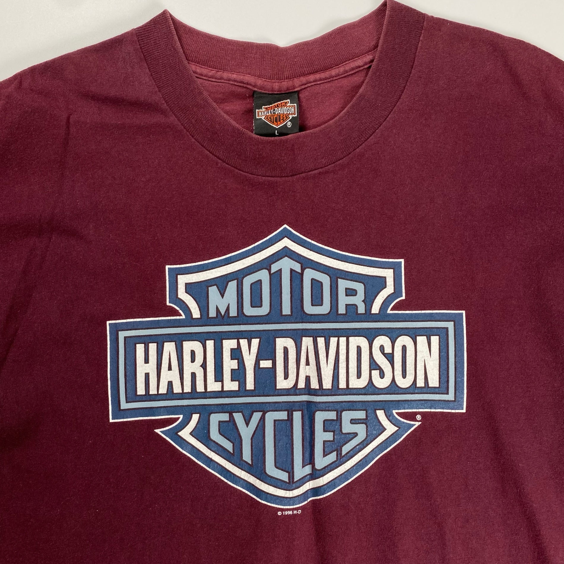 HARLEY-DAVIDSON ハーレーダビッドソン / 96年製 バーアンドシールド Tシャツ SIZE：L