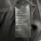 THE URBAN APPAREL / フーディTEE 半袖パーカー ブラック コットン100％
