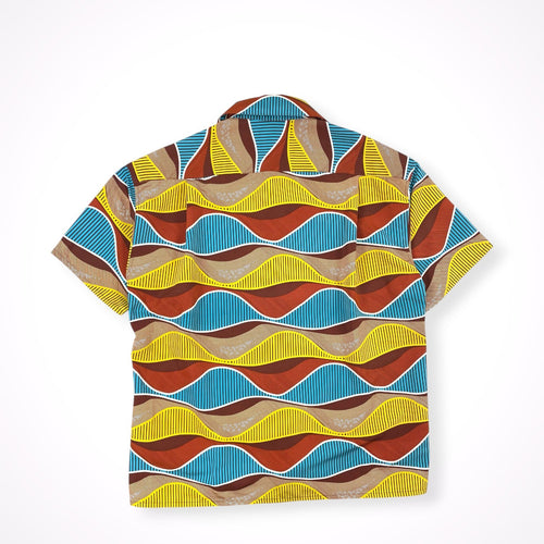 monkey time × moyan africa / コラボ AFRICAN SHIRT 参考定価：15,300+tax SIZE:S(L程度)