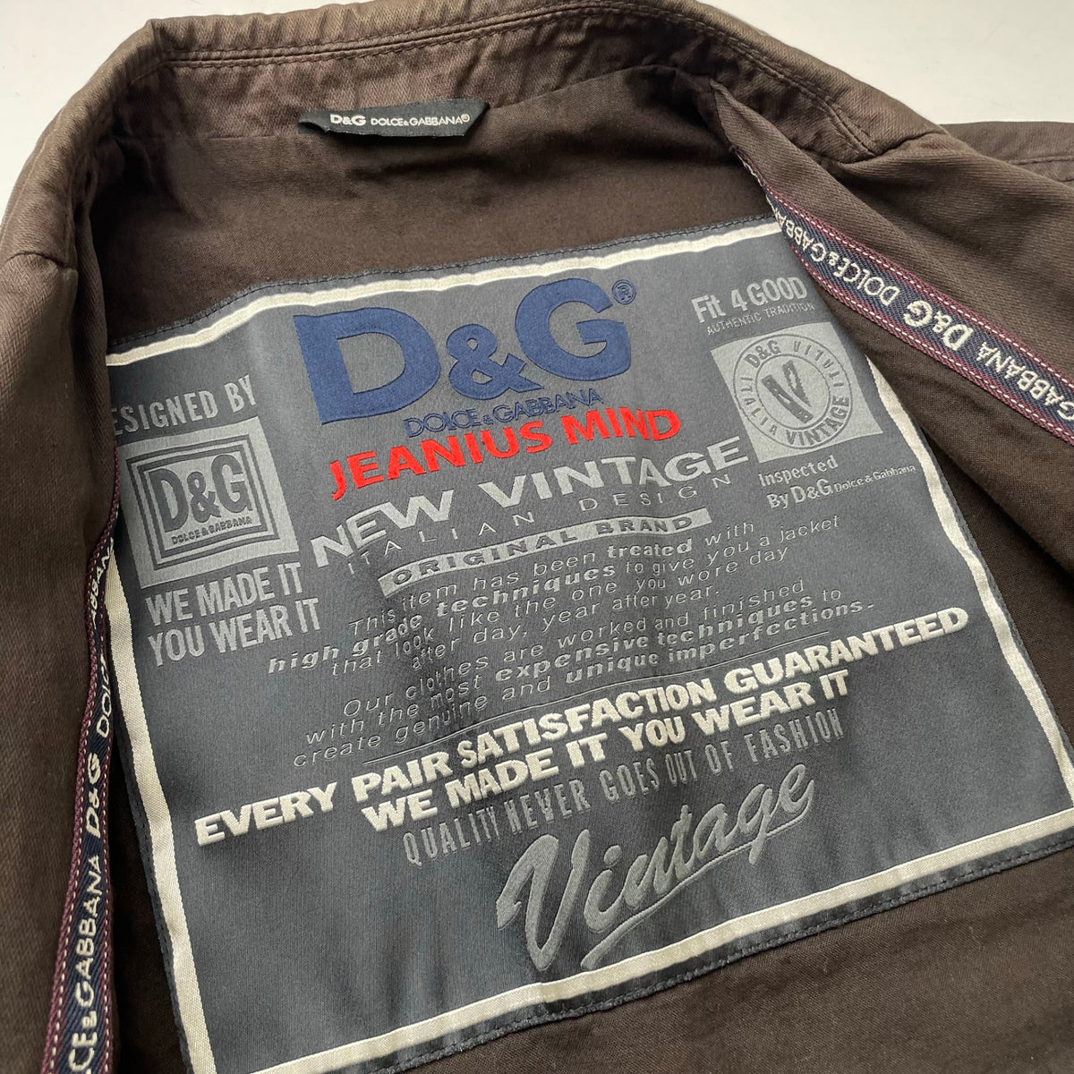 D&G DOLCE & GABBANA / アーカイブコットンジャケット 参考定価：100,000程度 SIZE:48