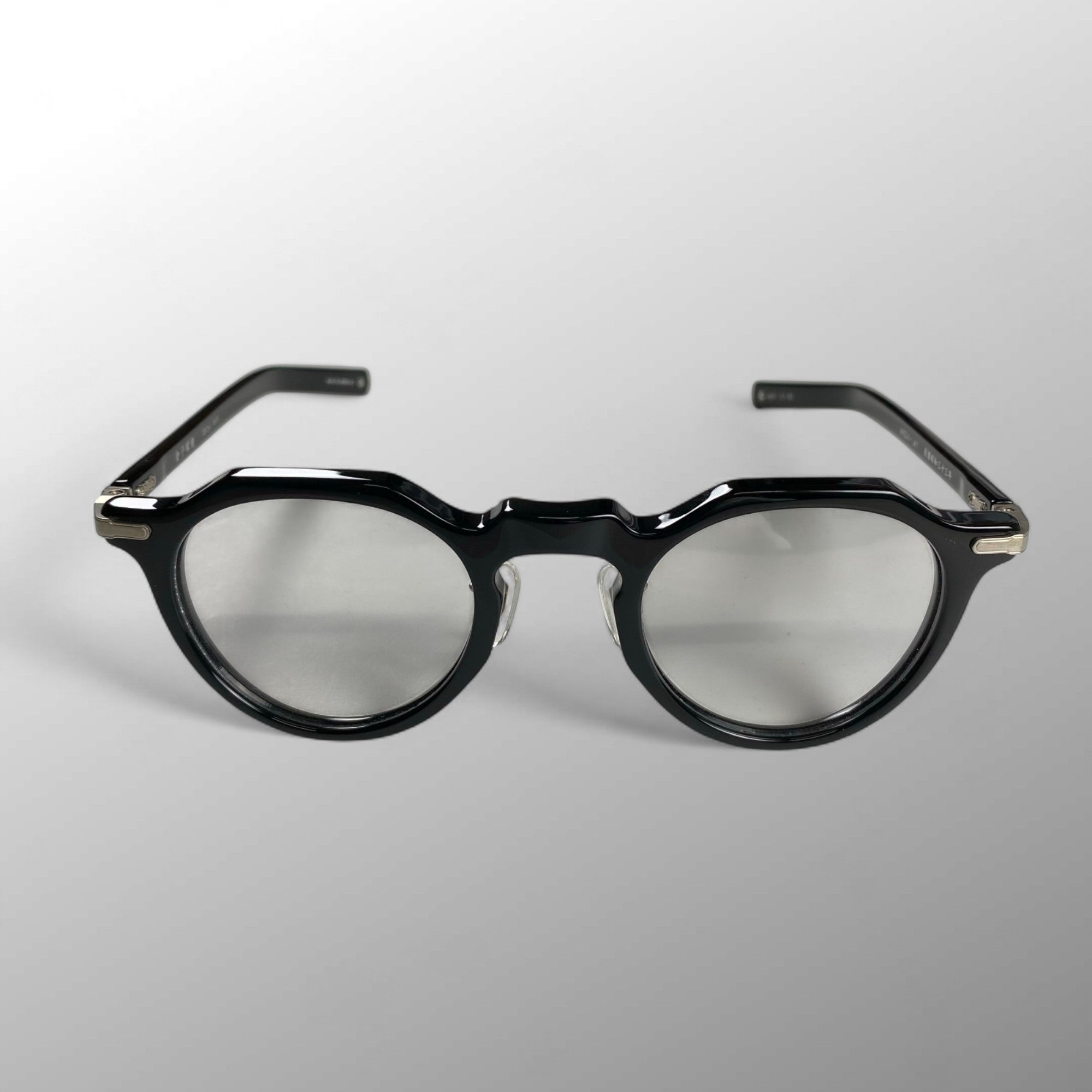 【美品】 金子眼鏡 プレミアムライン / SILVER925 クラウンパント 度なしクリアレンズ KMP-25 参考定価：74,000+tax