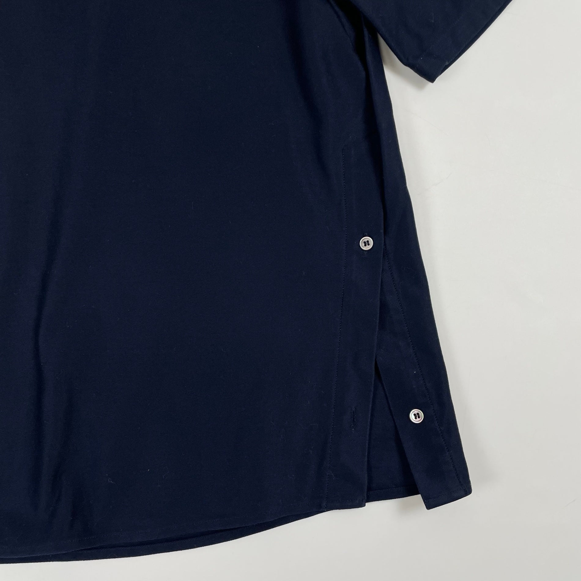 ffixxed studios × ester partegas フィックスストゥディオス エステル・パルテガス / ヘムボタンツイルTシャツ  参考定価：25,000程度 SIZE:L