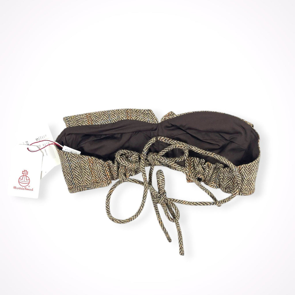 crinkle × Harris Tweed / ハリスツイードビキニトップ  未使用品 参考定価：27,000+tax SIZE:FREE