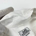 HERMES エルメス / ドビーストライプ シャツ セリエボタン MADE IN FRANCE SIZE:42(L程度)