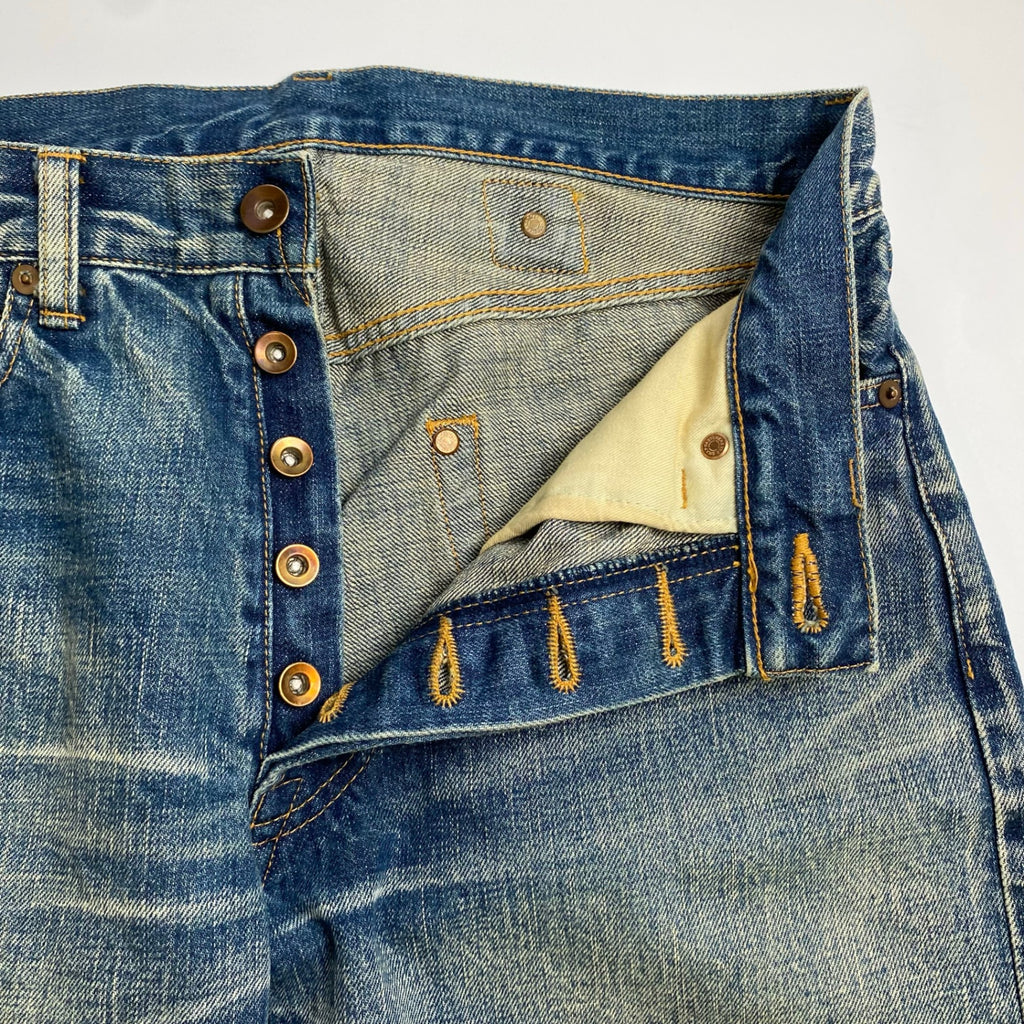 11SS kolor カラー / カットオフ デニムハーフパンツ シンチバック 阿部潤一 SIZE：1