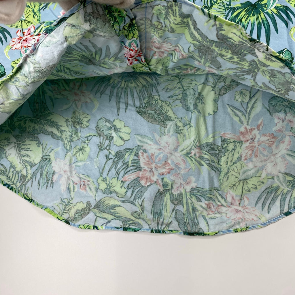 RALPH LAUREN ラルフローレン / ボタニカル アロハシャツ ボタンダウン コットン100％ SLIM FIT SIZE：XL