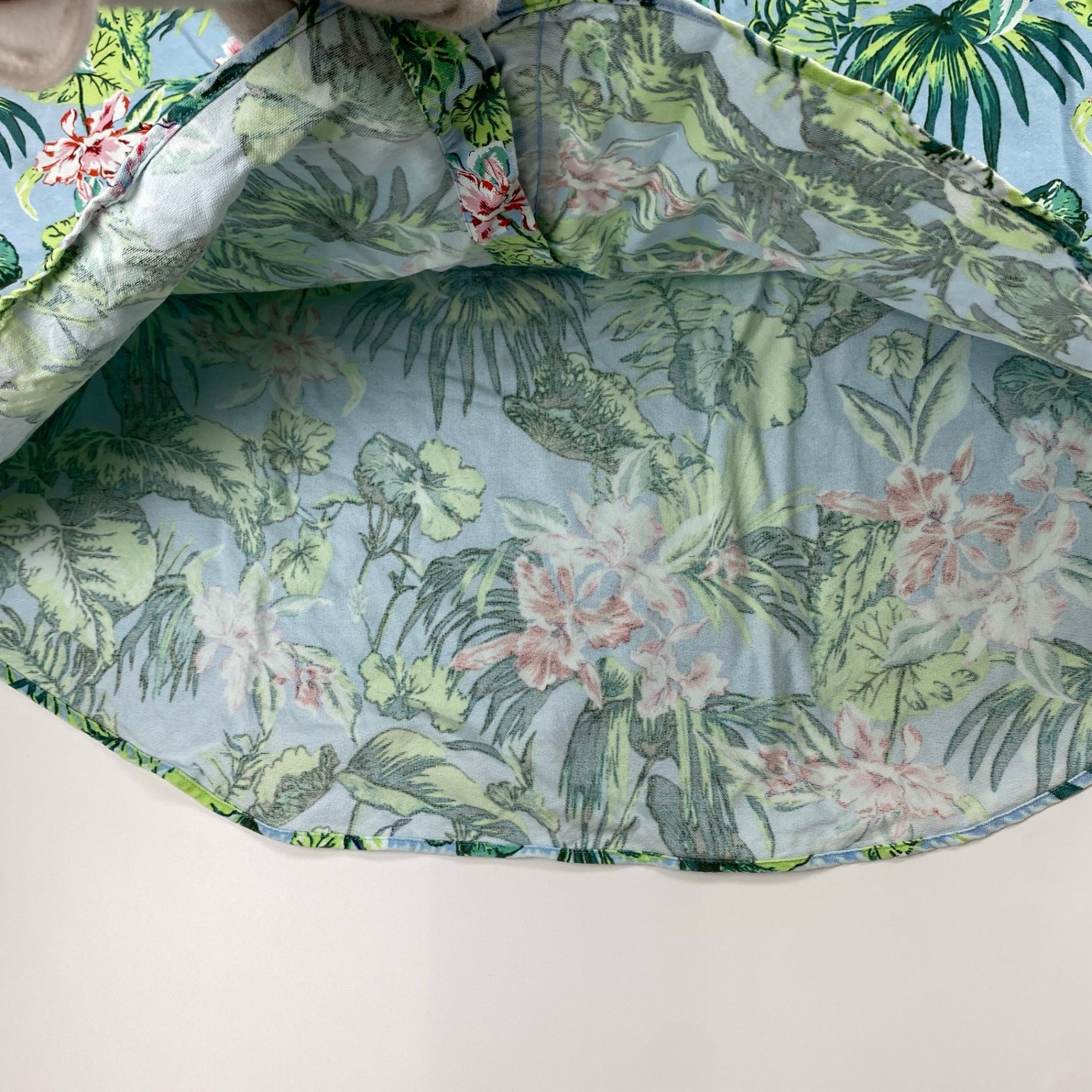 RALPH LAUREN ラルフローレン / ボタニカル アロハシャツ ボタンダウン コットン100％ SLIM FIT SIZE：XL