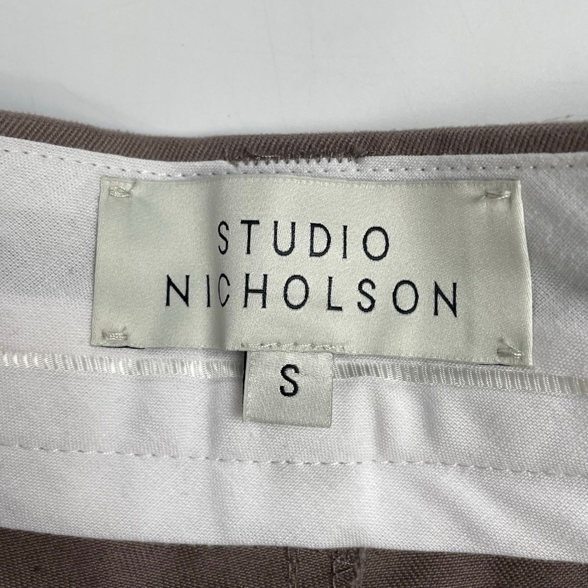 STUDIO NICHOLSON スタジオ ニコルソン / SORTE PEACHED COTTON TWILL PLEAT PANTS ワイドパンツ 参考定価：43,000+tax SIZE:1