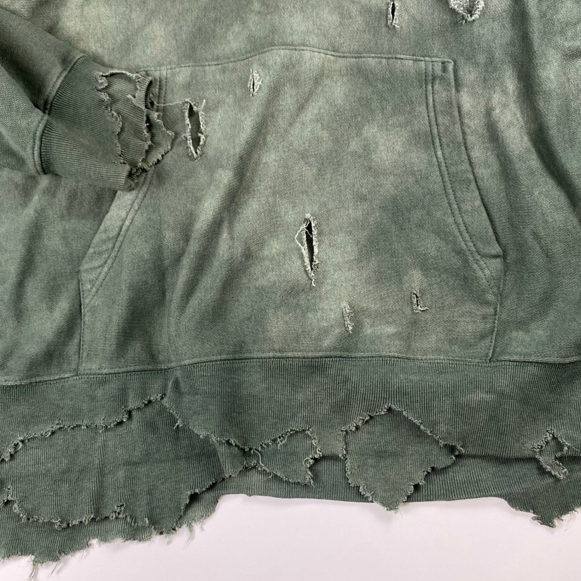 OLD GAP オールドギャップ / デストロイ ダメージ パーカー 鬼フェード SIZE：XL