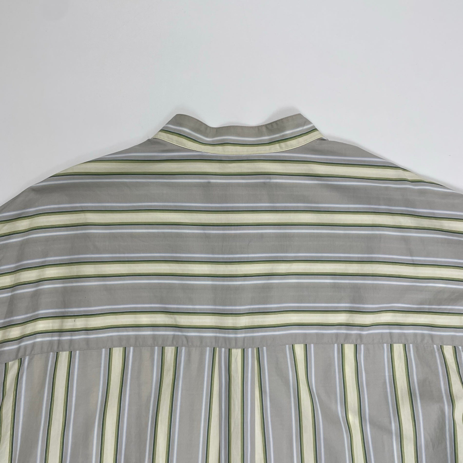 CABaN キャバン / ストライプバンドカラーシャツ 参考定価：30,000程度 SIZE:L