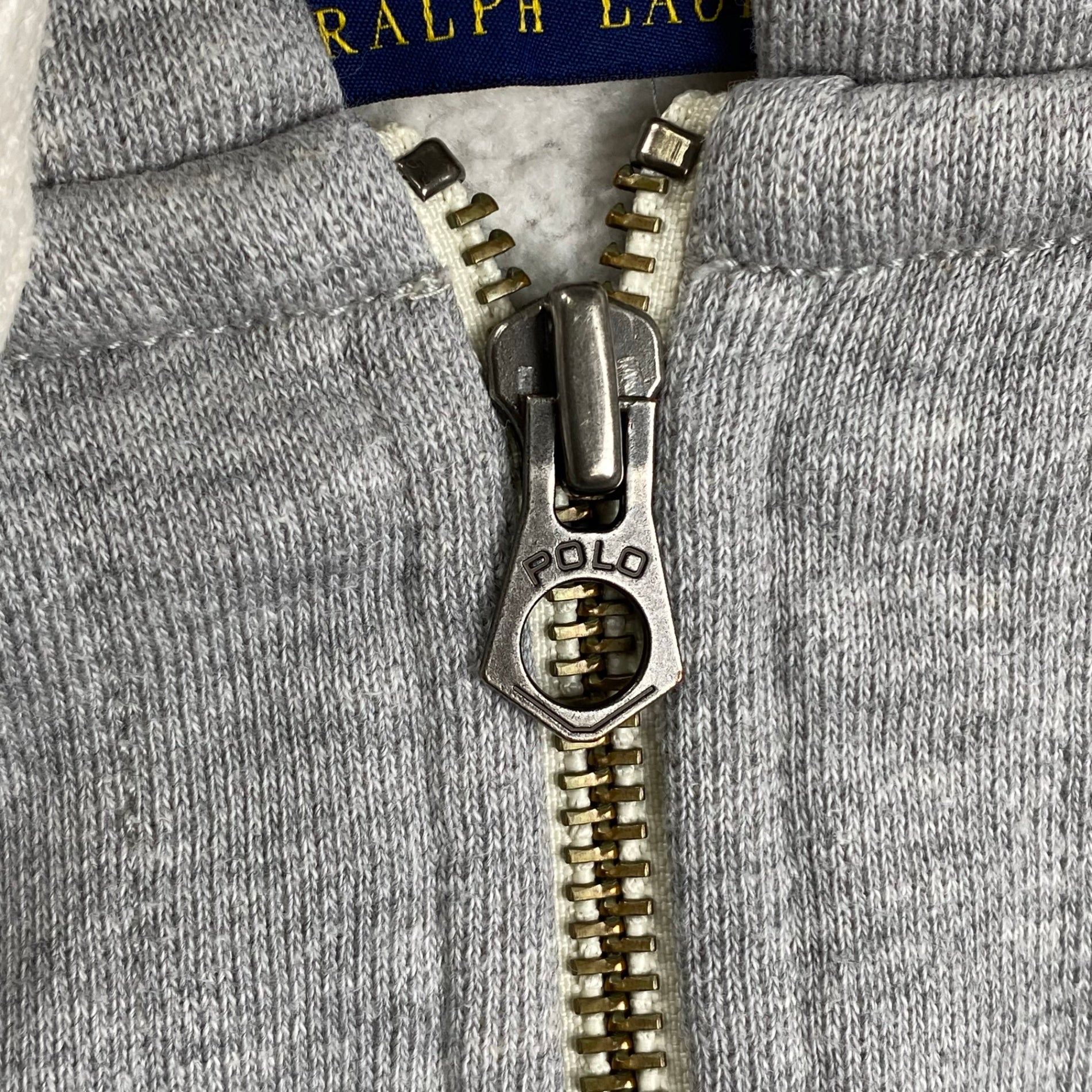 POLO RALPH LAUREN ポロラルフローレン / ジップアップパーカー フードサーマル ポニー刺繍 SIZE：S
