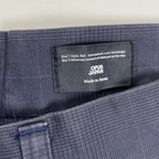 OPUS JAPAN オーパスジャパン / 1タックハイドチェックスラックス グレーネイビー カセドラル取扱い SIZE:L