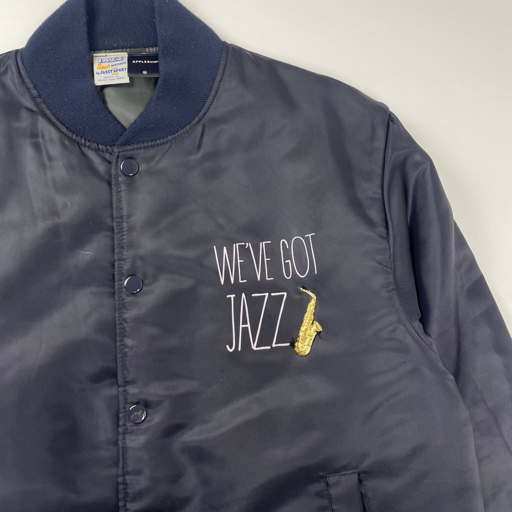 APPLEBUM × JAZZY SPORT アップルバム ジャジースポーツ / Stadium Jacket スタジアムジャケット ネイビー SIZE:M