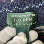 LAUREN RALPH LAUREN / ハンドニットショールカラーカーディガン SIZE:L