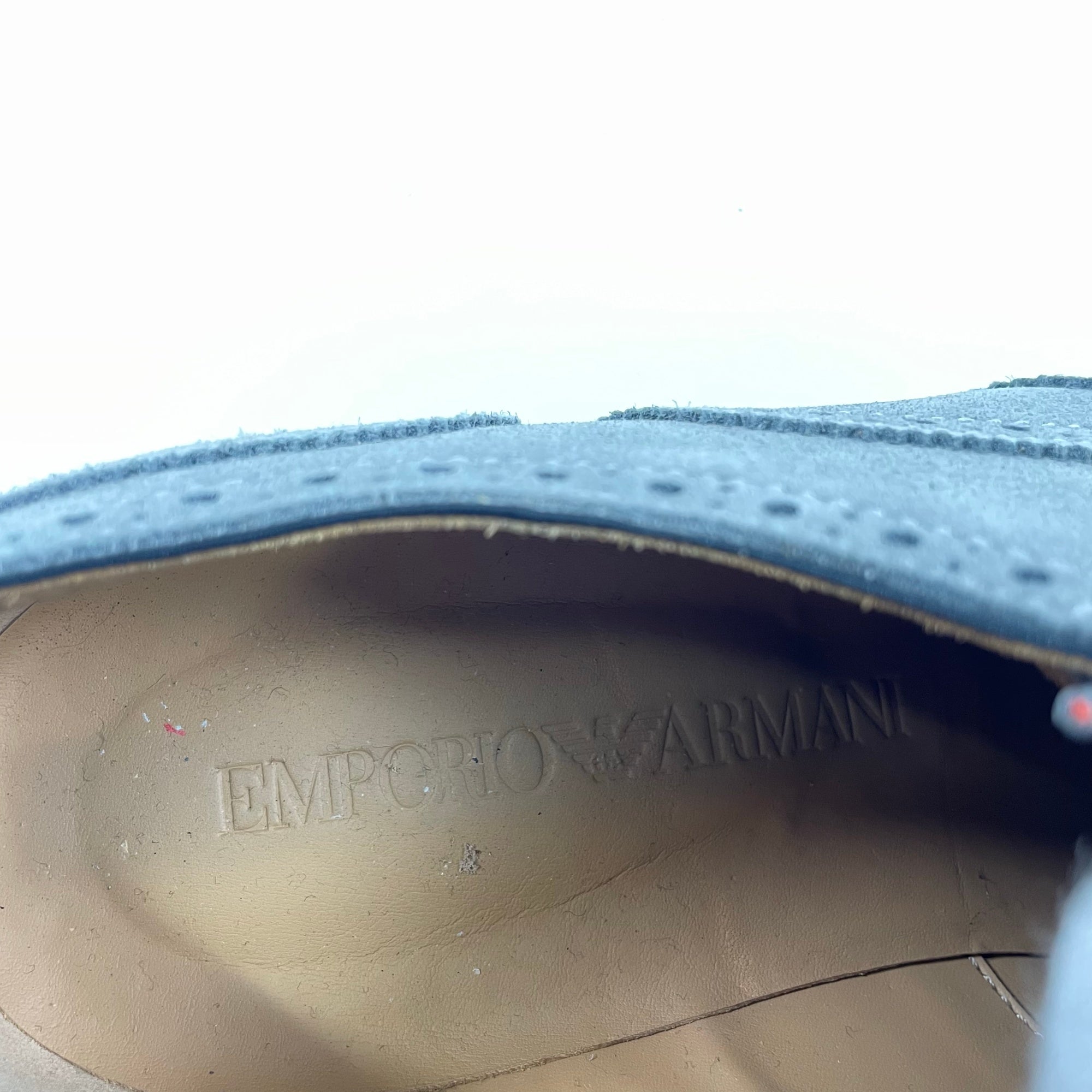 EMPORIO ARMANI エンポリオ アルマーニ / スウェードレザーシューズ 美品 参考定価：55,000程度 SIZE:5(24.5cm程度)