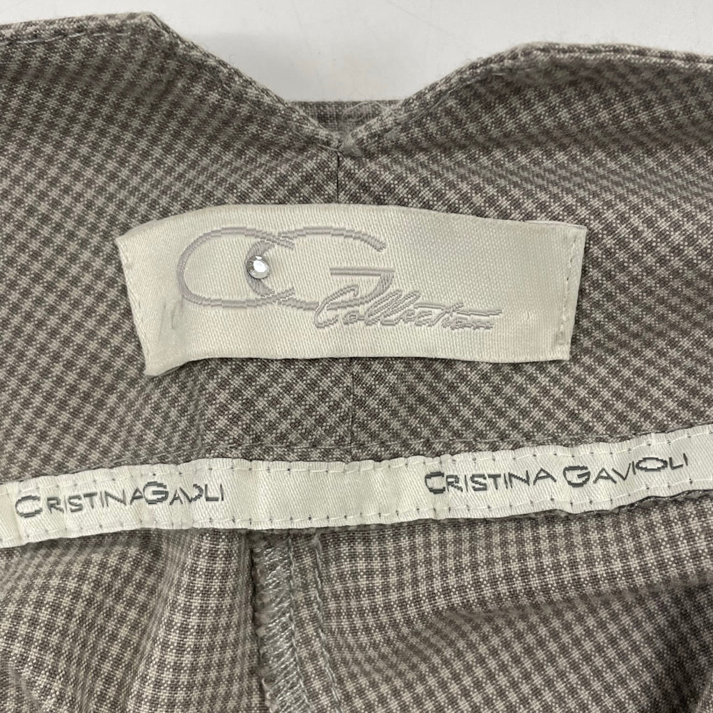 CRISTINA GAVIOLI / コットンリネンベルテッドハーフパンツ SIZE:46