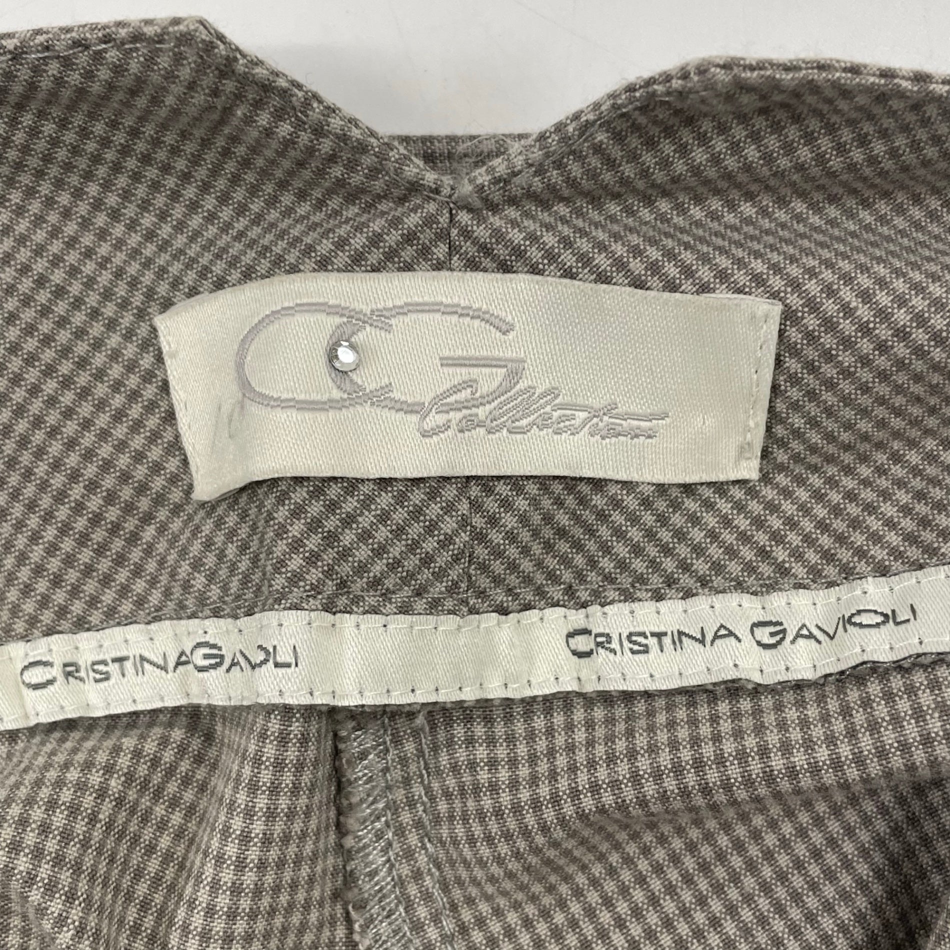 CRISTINA GAVIOLI / コットンリネンベルテッドハーフパンツ SIZE:46