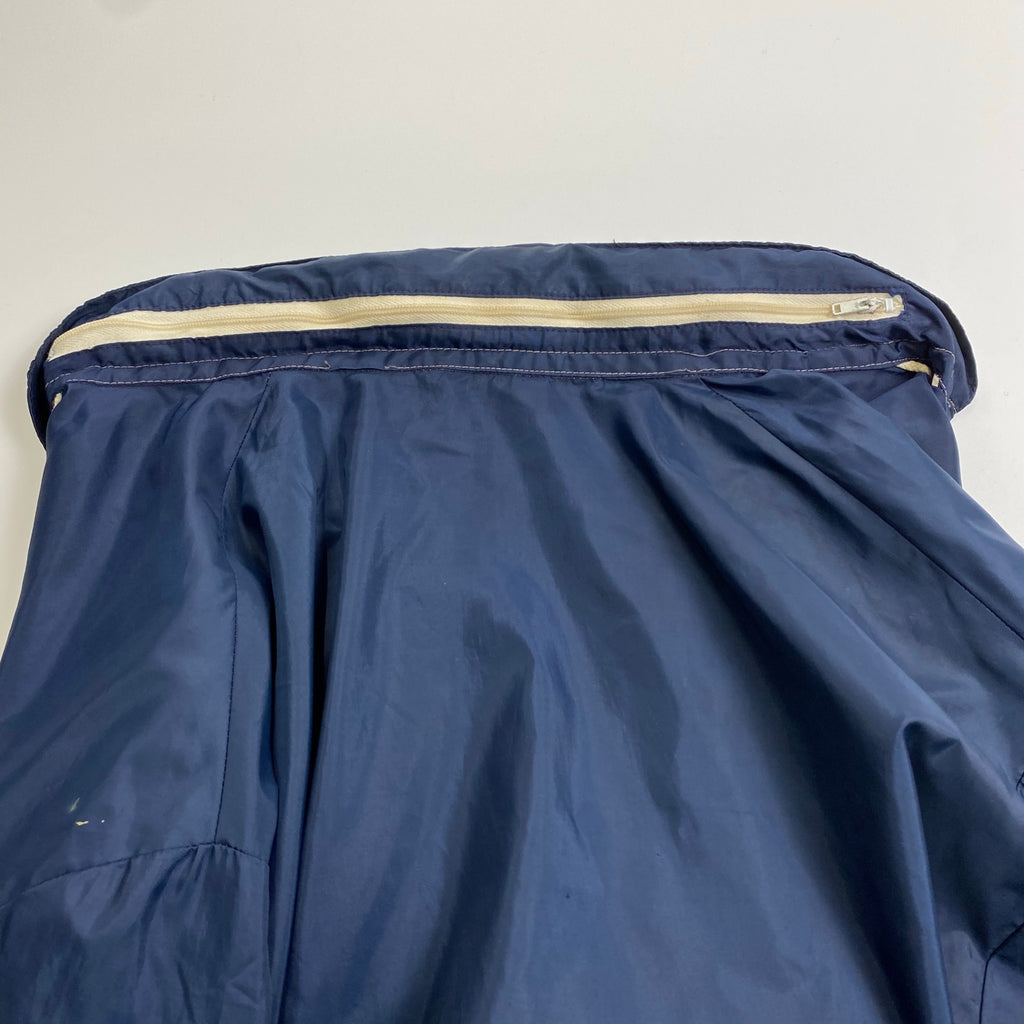 60年代 Champion チャンピオン / ヴィンテージナイロンジャケット ランタグ C中 片ツメ ネイビー SIZE:L