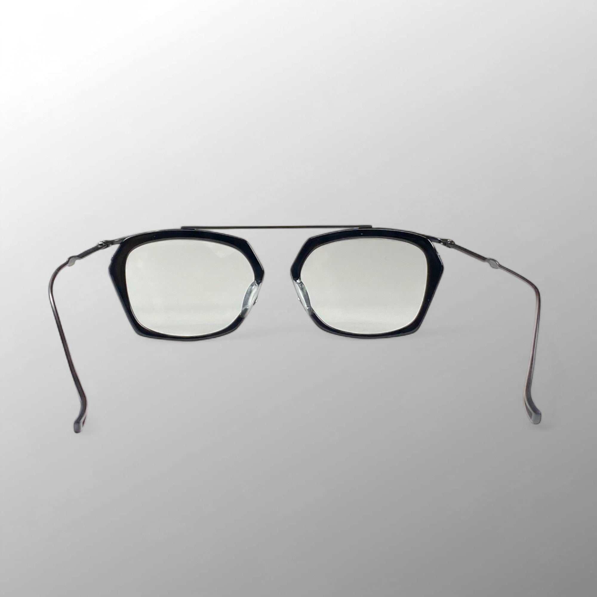 【極美品】 ISSEY MIYAKE × 金子眼鏡 / HEXAGON-S アイウェア 度なしクリアレンズ SIZE：52□17