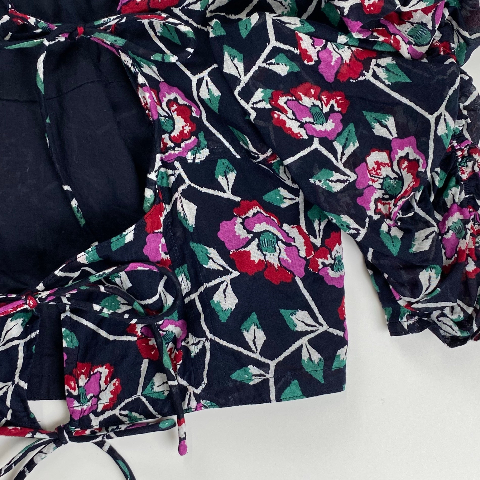 ISABEL MARANT ETOILE イザベルマラン エトワール / 花柄 クロップド丈 ブラウス SILVA SIZE：36