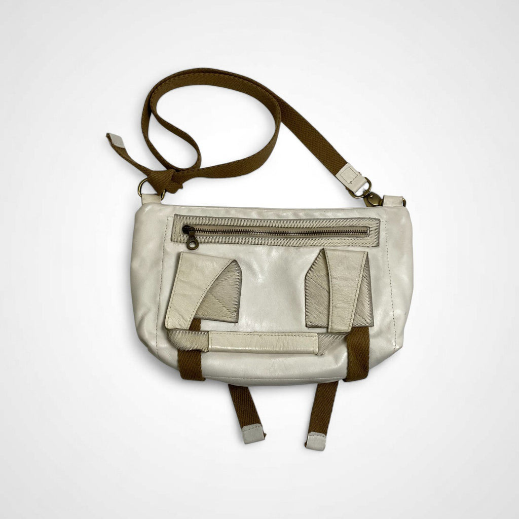 JAS M.B LONDON ジャスエムビー / レザー ハラコ ショルダーバッグ ハンドメイド 英国製