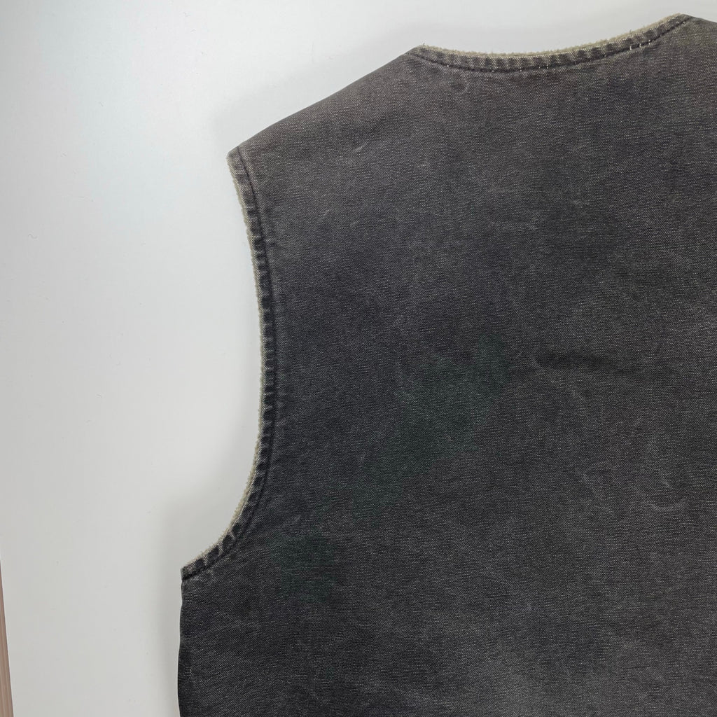 carhartt カーハート / フェード ダック地Vネックベスト ブラック SIZE:L程度