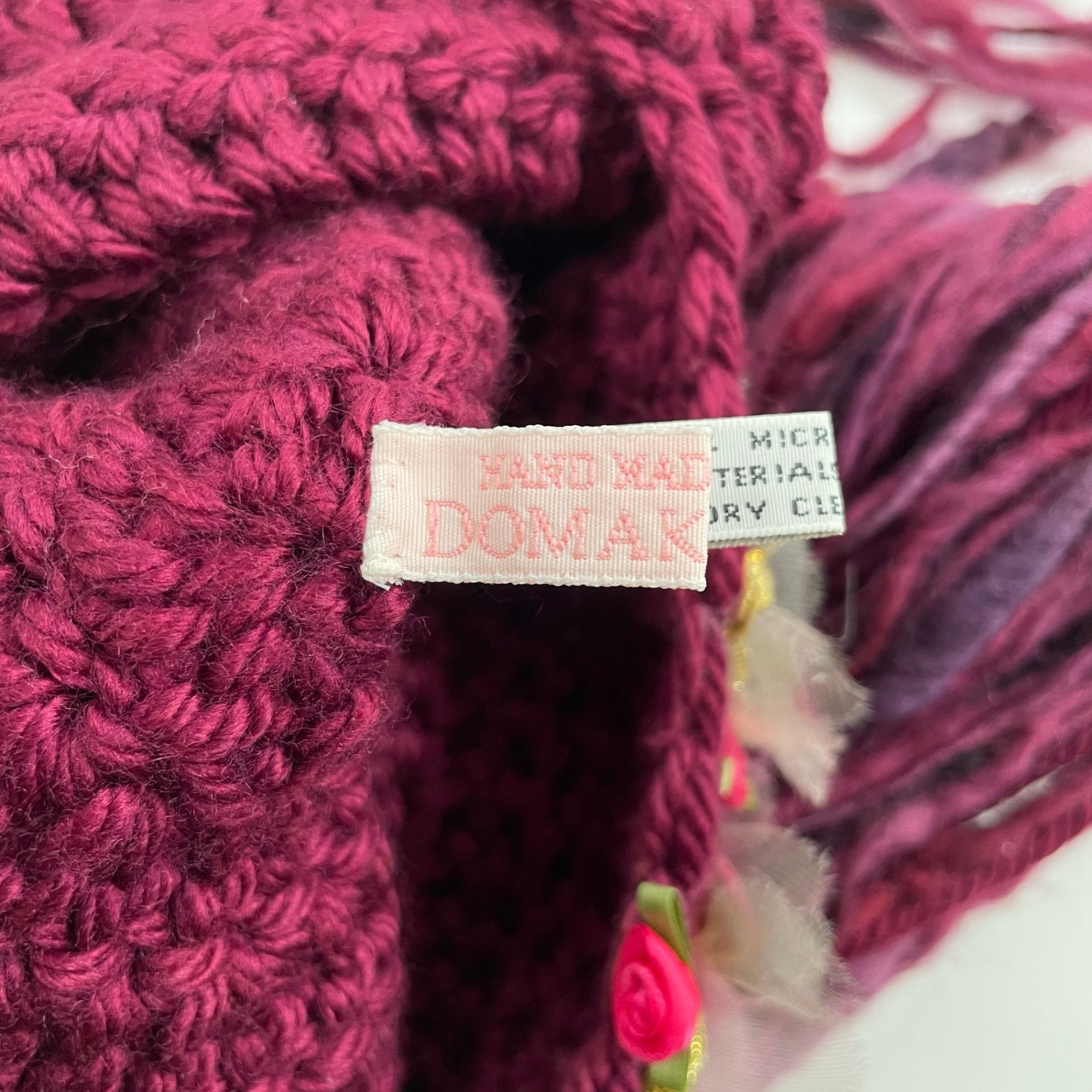 DOMAKAYA ドマカヤ / ロングイヤーハンドニット帽 英国製