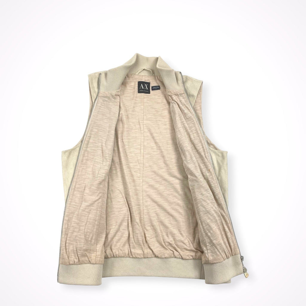 ARMANI EXCHANGE アルマーニ エクスチェンジ / エコスウェードベスト Y2K 参考定価：30,000程度 SIZE:L