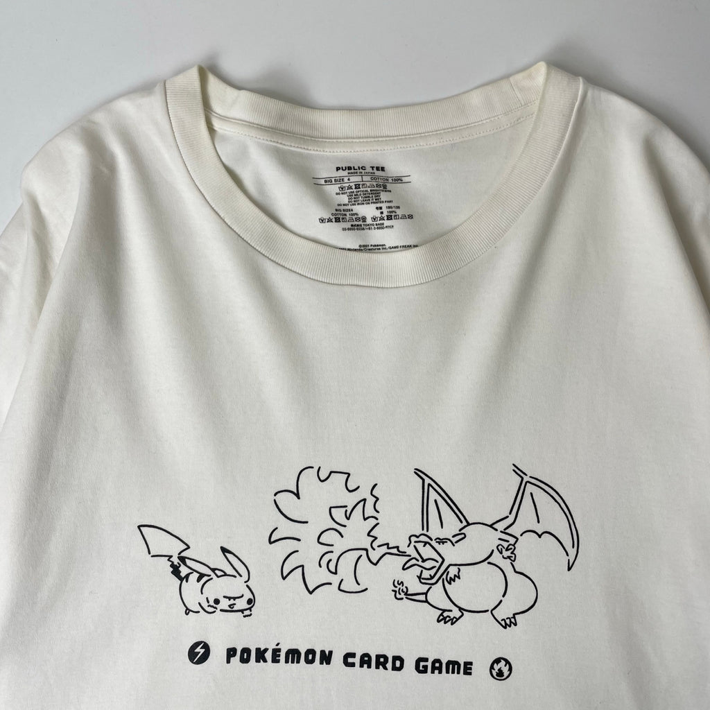 POKEMON × YU NAGABA / コラボ ピカチュウ＆リザードン TEE SIZE:4