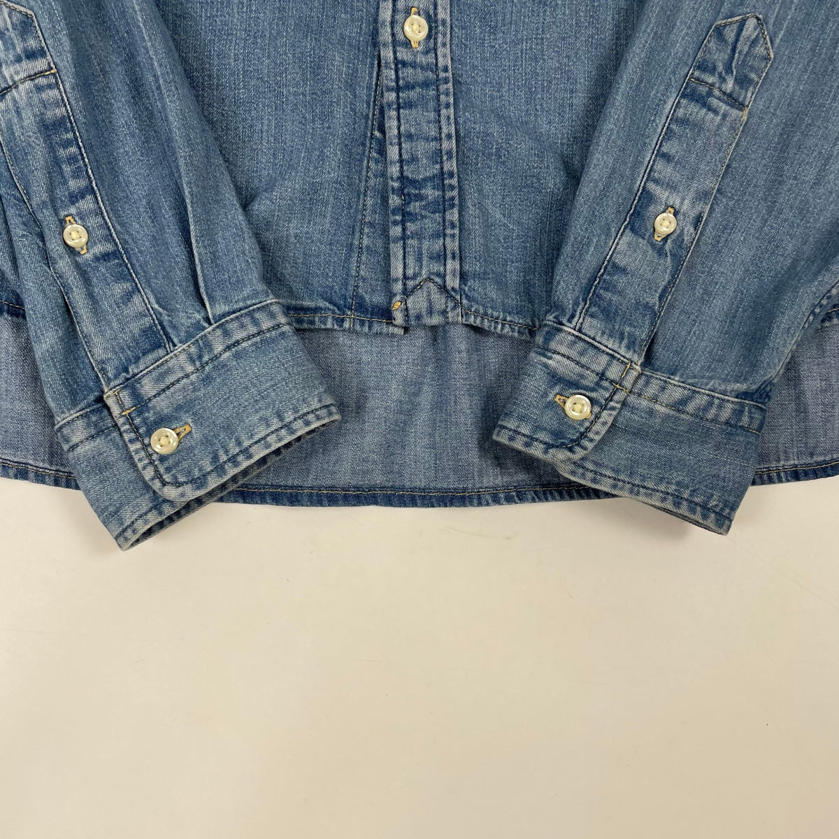 Polo RALPH LAUREN / ワイドショートデニムシャツ 参考定価：28,000程度 SIZE:S