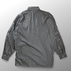 V2 BY VERSACE ベルサーチ ベルサーチェ ヴィンテージ / ストライプ シャツ ボタンダウン ビッグシルエット SIZE：M（XL程度）