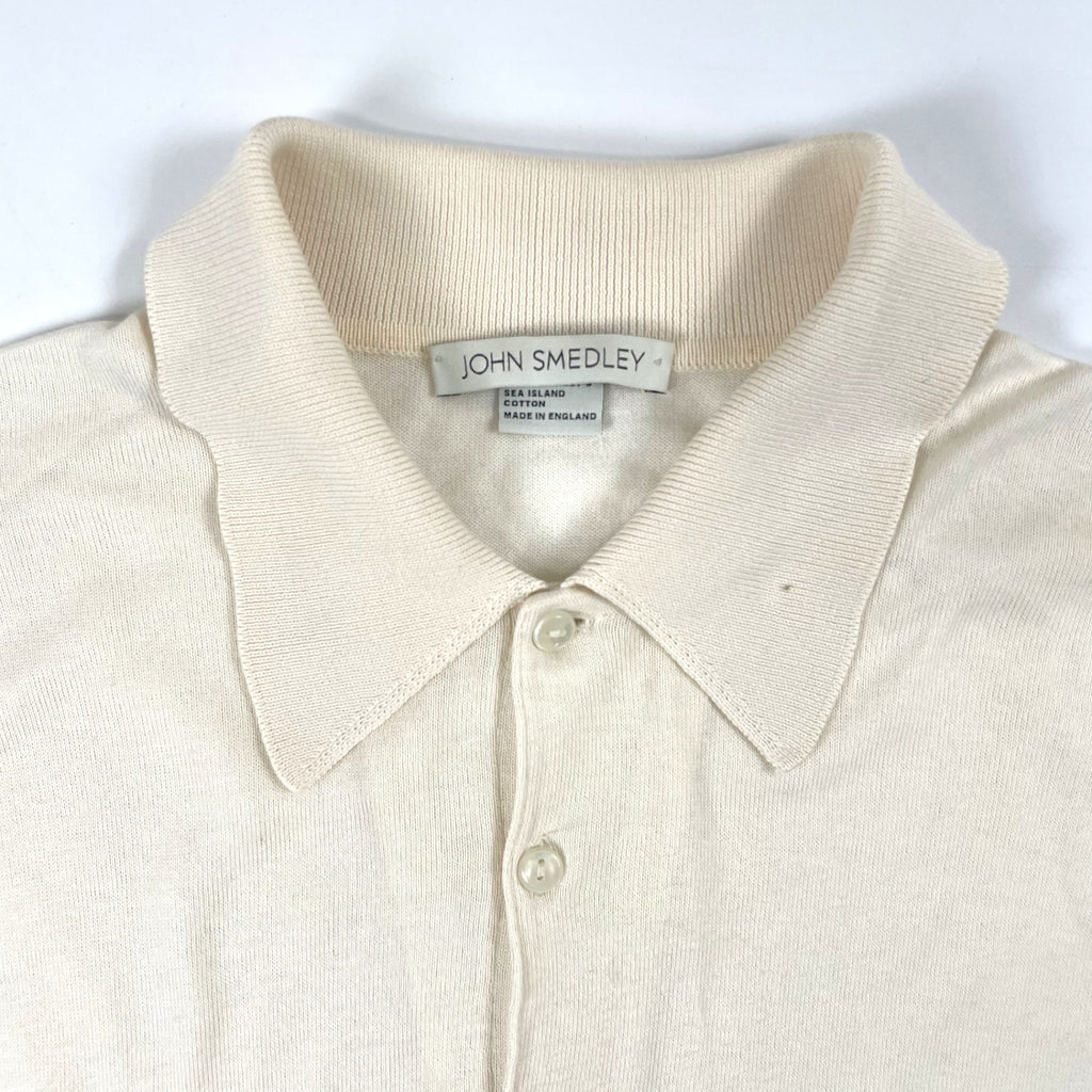 JOHN SMEDLEY / シーアイランドコットン ニットポロシャツ 英国製 SIZE：XS(M程度)