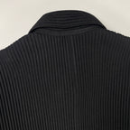 HOMME PLISSE ISSEY MIYAKE / 16年 プリーツステンカラーコート ブラック SIZE:3