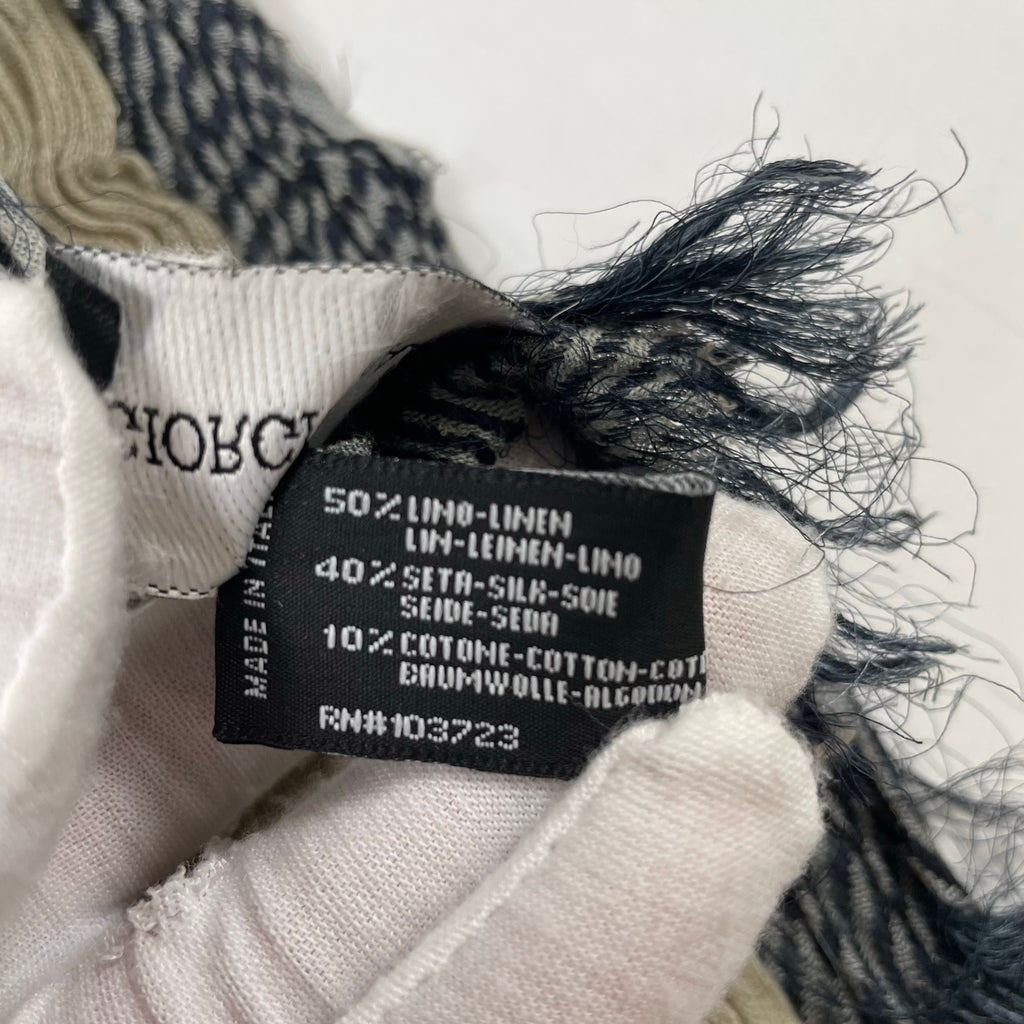 GIORGIO ARMANI / シルクリネンMIXストール 参考定価：50,000程度