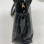 Anne Coquine / クロア付カウレザーハンドバッグ 未使用品 ブラック 参考定価：35,000程度