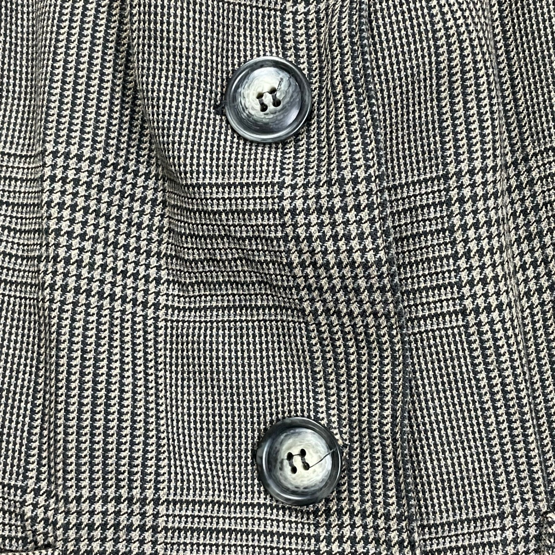 MIRIAM PONSA ミリアム ポンサ / 切替スウェット切替 グレンチェックコート 参考定価：50,000程度 SIZE:34