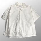 AMBUSH アンブッシュ / Back Logo Over Shirt ロゴ 半袖 シャツ ホワイト×ブラック SIZE：48(L程度)