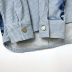 LOUIS VUITTON / 21SS ストライプモノグラムワーク デニムジャケット ヴァージルアブロー SIZE:XL