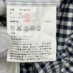 BLACK COMME des GARCONS / 丸襟 ギンガムチェック切替ドッキングシャツ 1M-B019 AD2014 SIZE:M