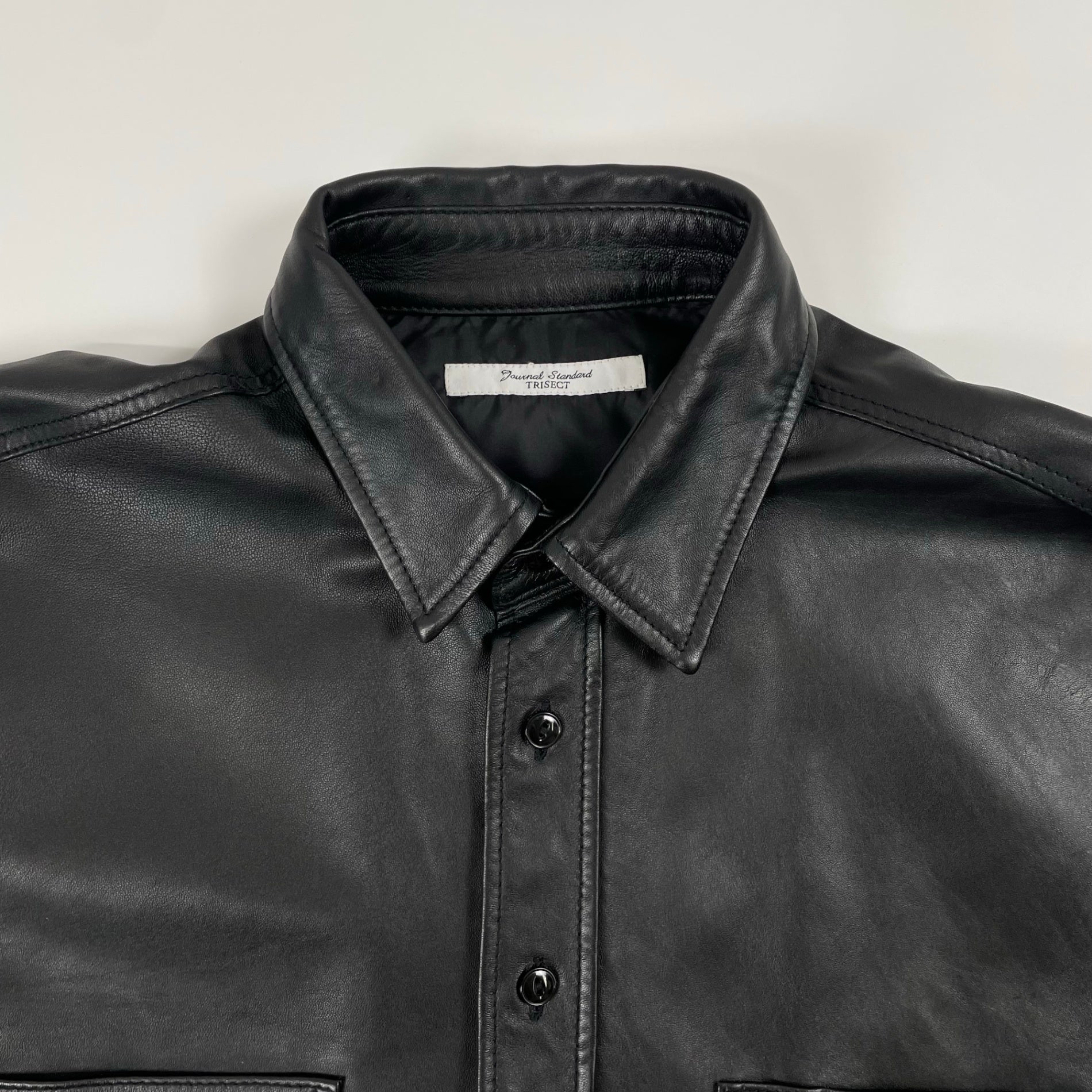 JOURNAL STANDARD TRISECT ジャーナルスタンダード トライセクト / ラムレザーワークシャツ 24年モデル 参考定価：33,000+tax SIZE:S