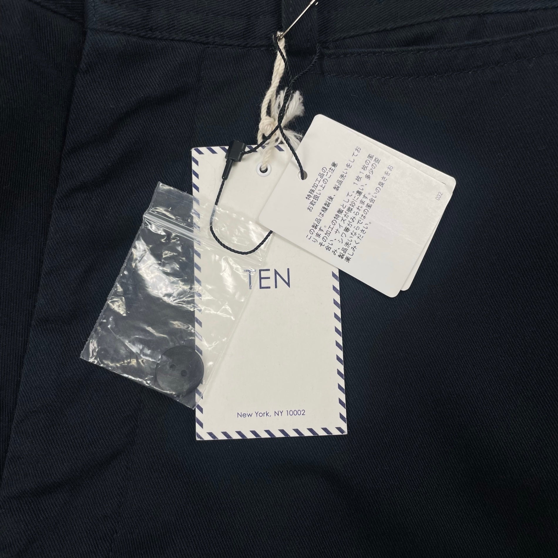 Ron Herman × TEN ロンハーマン × テン / ストレートワイドパンツ 未使用品 参考定価：30,000程度 SIZE:XS