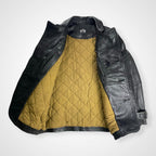 Dress hippy ドレスヒッピー / Leather Pea Coat ダブルブレストレザージャケット 参考定価：65,000程度 SIZE:S