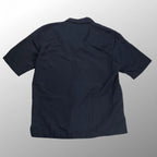 IM MEN ISSEY MIYAKE アイムメン イッセイミヤケ / HYBRID SHIRT オープンカラーシャツ 半袖 ネイビー SIZE:3
